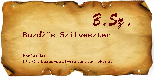 Buzás Szilveszter névjegykártya
