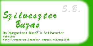 szilveszter buzas business card